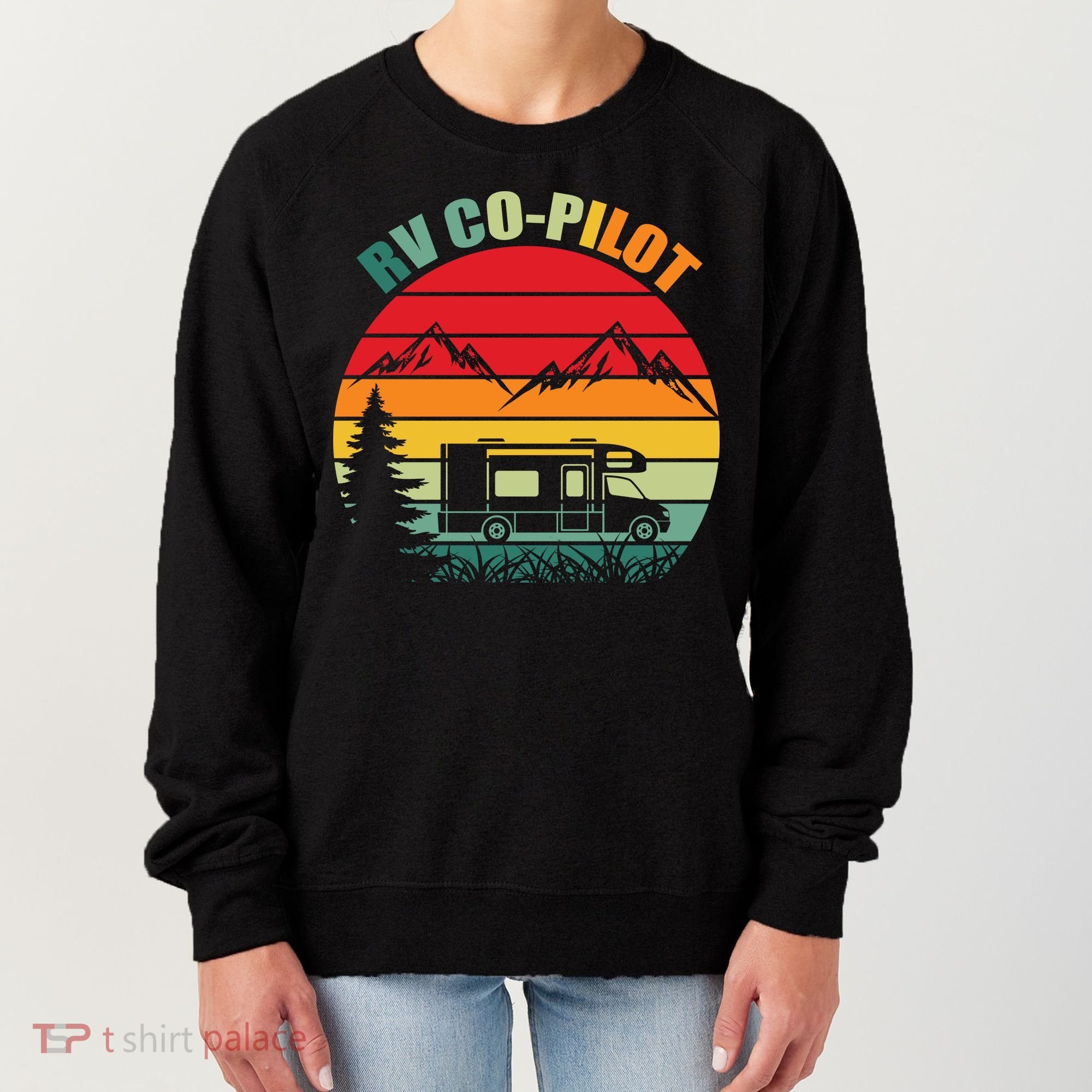 Funny RV CoPilot Adventure Awaits RV Camping Women's Sweatshirt