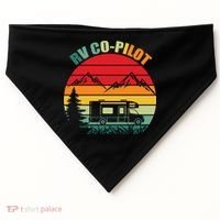 Funny RV CoPilot Adventure Awaits RV Camping USA-Made Doggie Bandana thumb 0