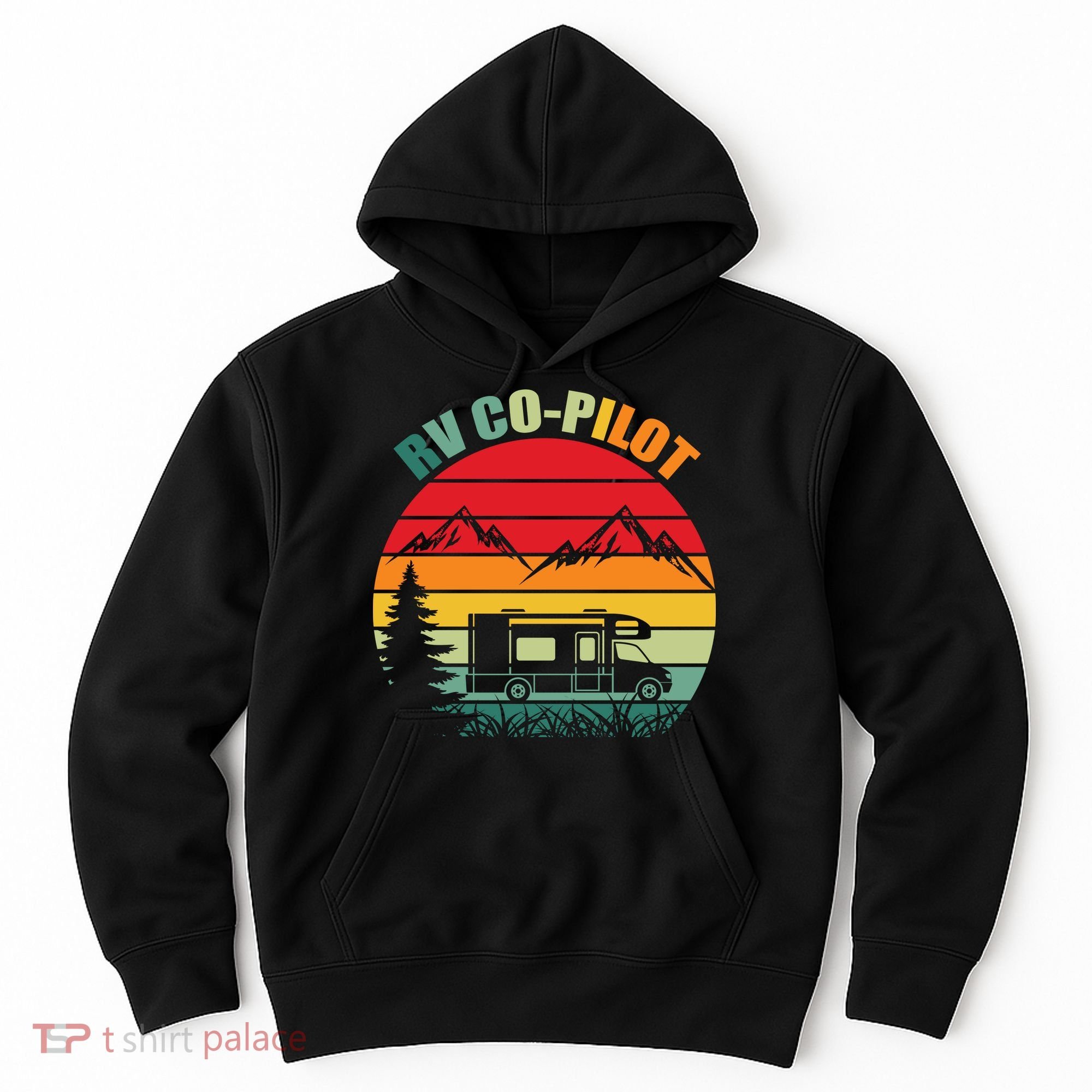Funny RV CoPilot Adventure Awaits RV Camping Hoodie