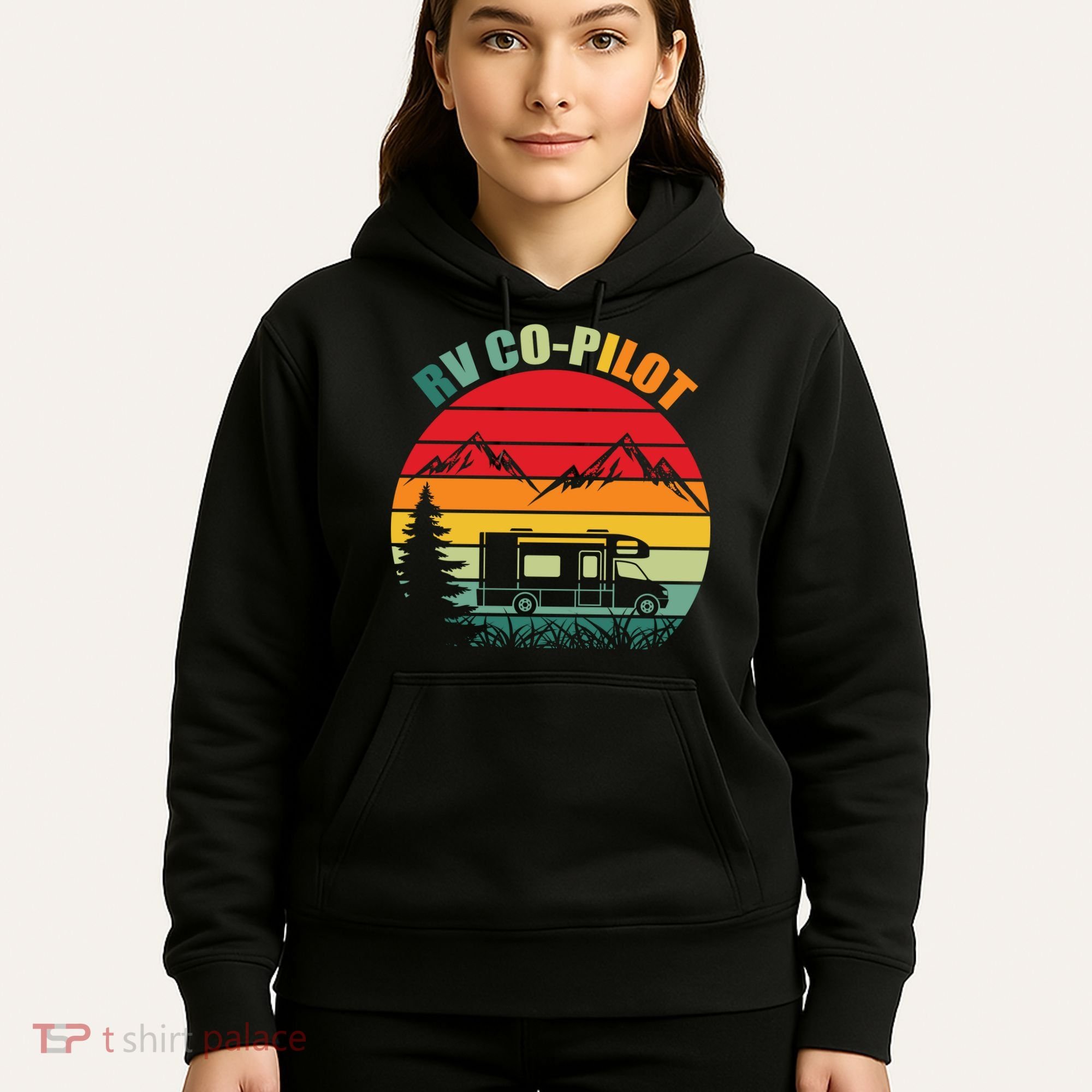 Funny RV CoPilot Adventure Awaits RV Camping Hoodie