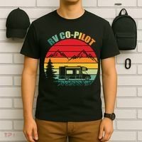 Funny RV CoPilot Adventure Awaits RV Camping T-Shirt thumb 6