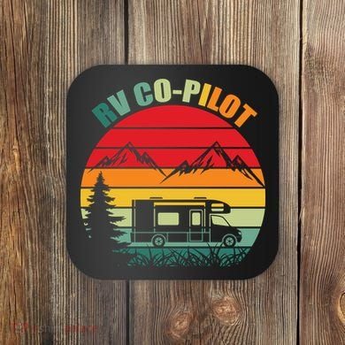 Funny RV CoPilot Adventure Awaits RV Camping Coaster