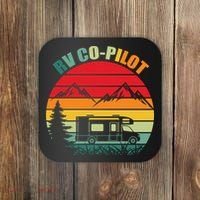Funny RV CoPilot Adventure Awaits RV Camping Coaster thumb 0