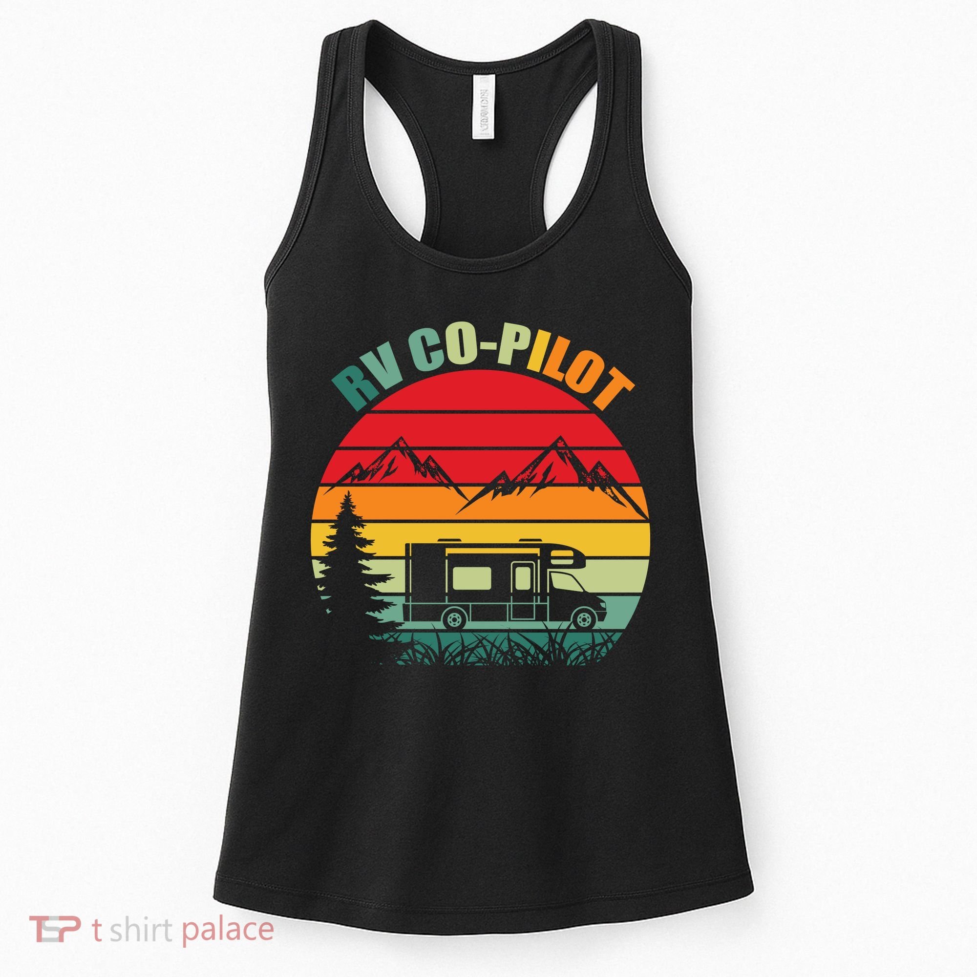 Funny RV CoPilot Adventure Awaits RV Camping Women's Tank Top