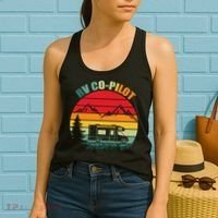 Funny RV CoPilot Adventure Awaits RV Camping Women's Tank Top thumb 2