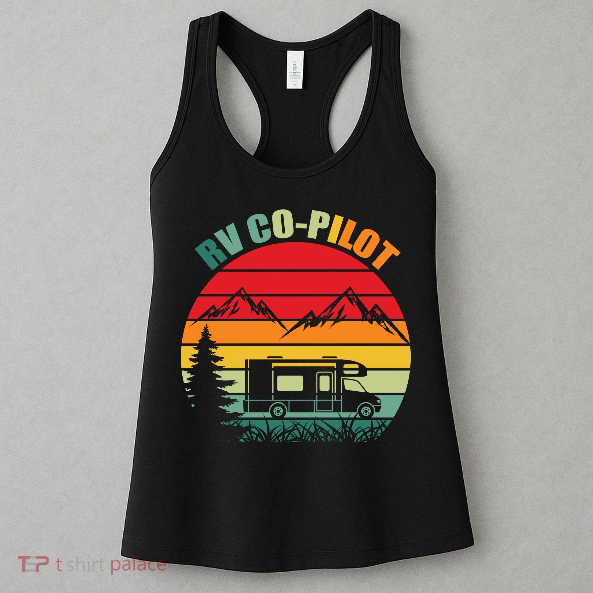 Funny RV CoPilot Adventure Awaits RV Camping Women's Tank Top