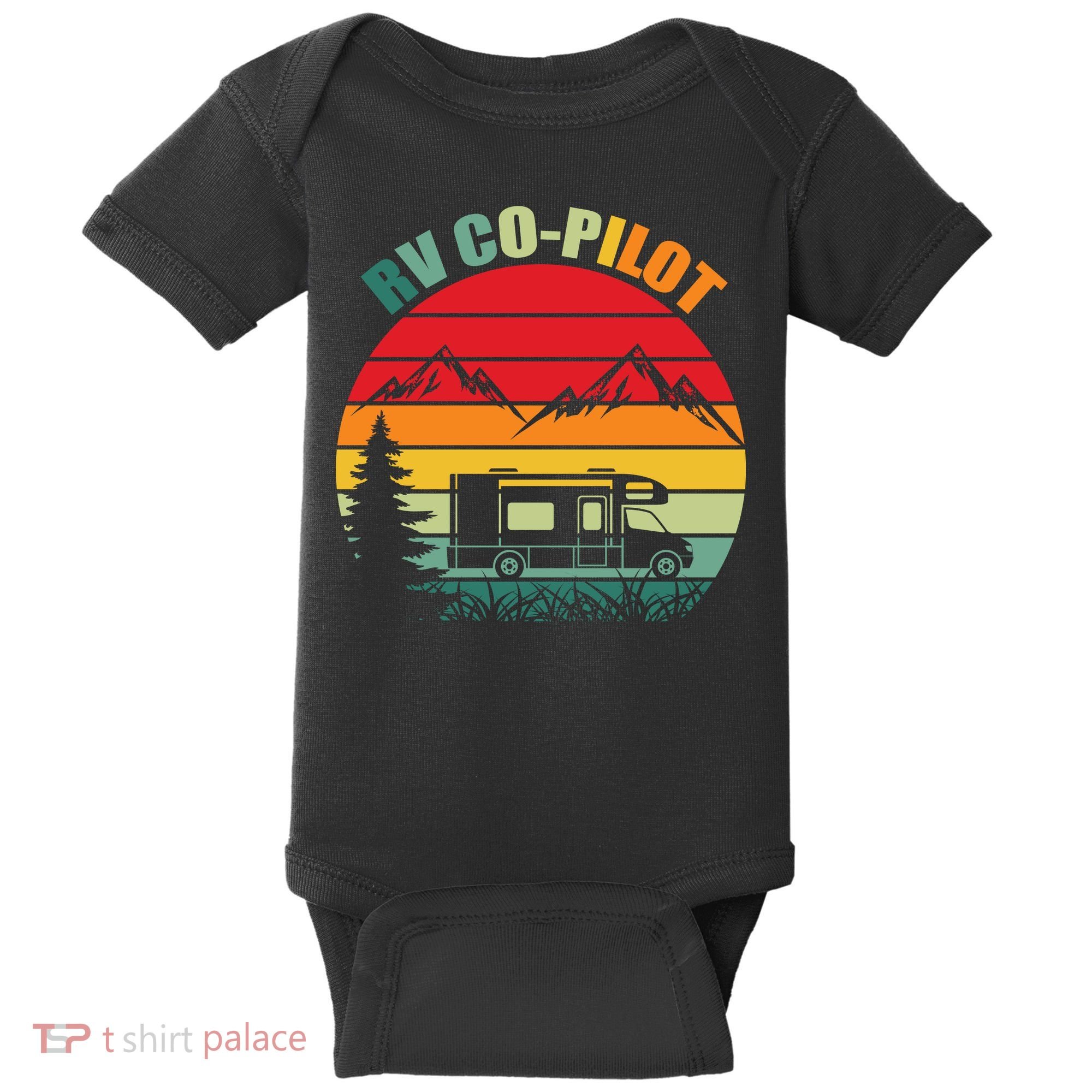 Funny RV CoPilot Adventure Awaits RV Camping Baby Bodysuit