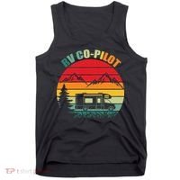Funny RV CoPilot Adventure Awaits RV Camping Tank Top thumb 0