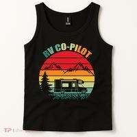 Funny RV CoPilot Adventure Awaits RV Camping Tank Top thumb 2