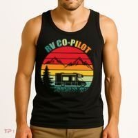 Funny RV CoPilot Adventure Awaits RV Camping Tank Top thumb 3