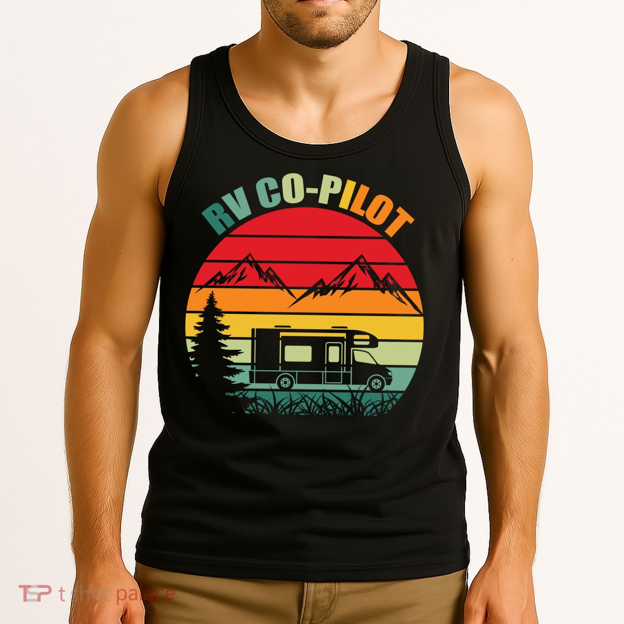 Funny RV CoPilot Adventure Awaits RV Camping Tank Top