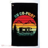 Funny RV CoPilot Adventure Awaits RV Camping Golf Towel thumb 0