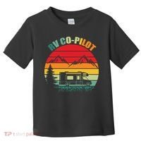Funny RV CoPilot Adventure Awaits RV Camping Toddler T-Shirt thumb 0
