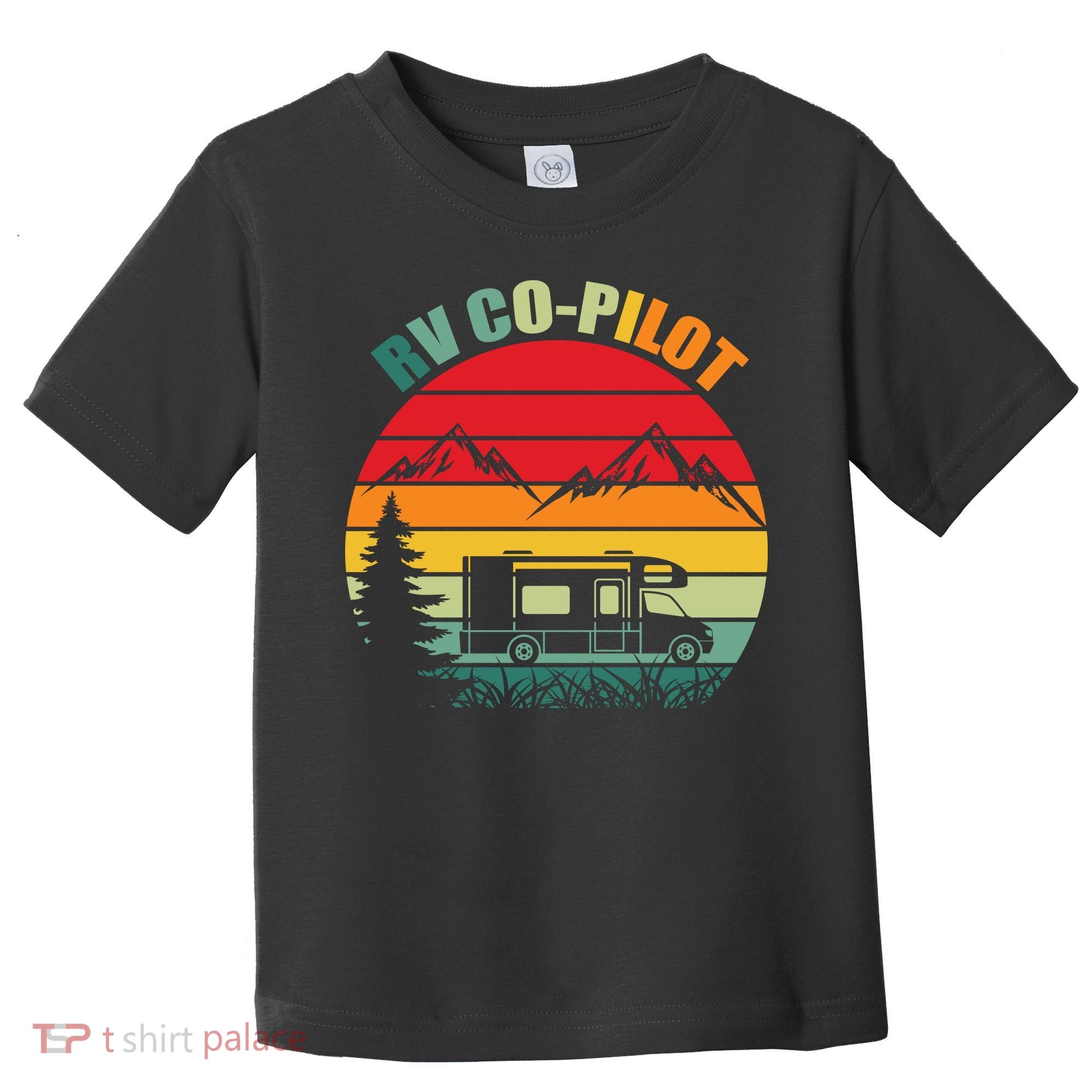 Funny RV CoPilot Adventure Awaits RV Camping Toddler T-Shirt