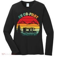 Funny RV CoPilot Adventure Awaits RV Camping Women's Long Sleeve Shirt thumb 0