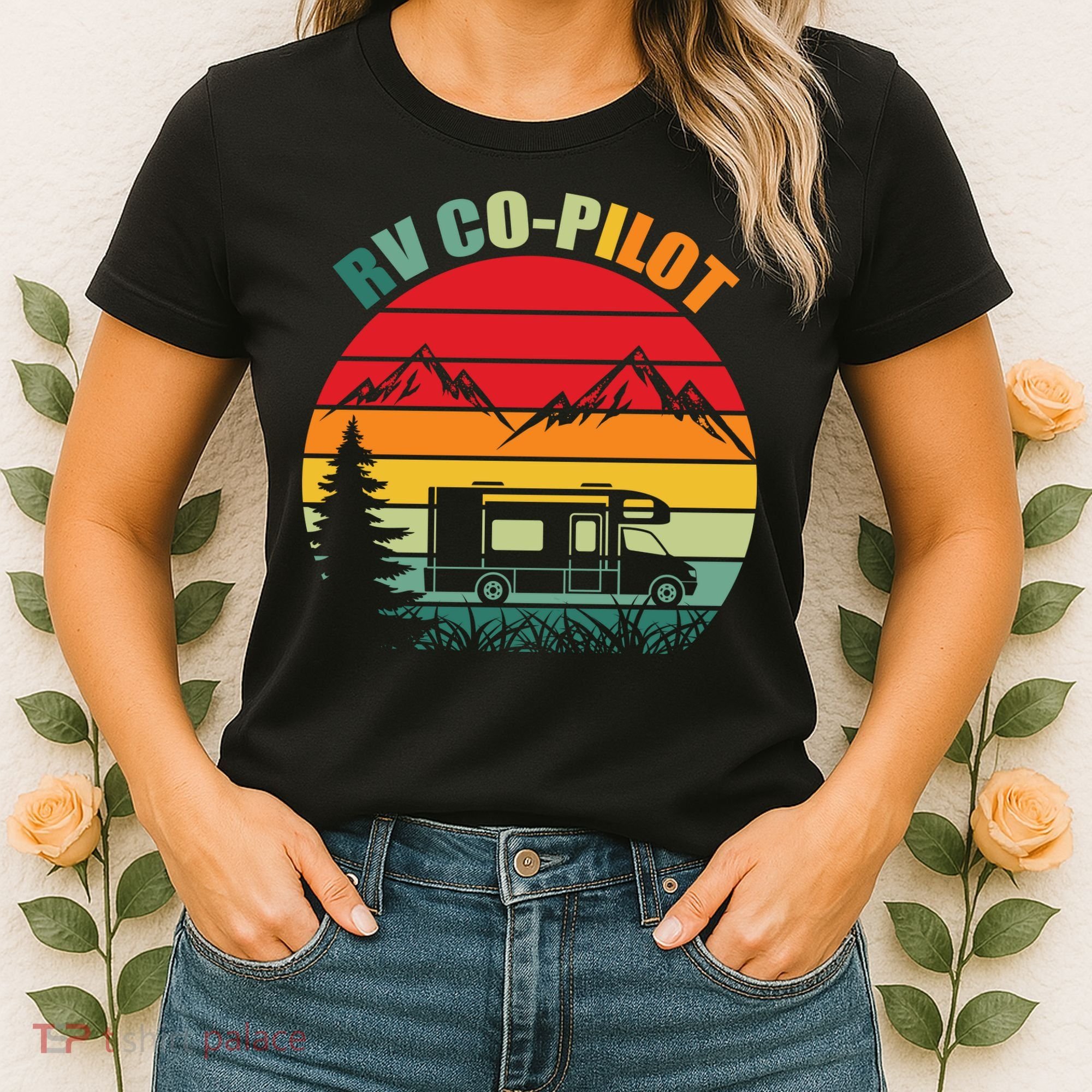 Funny RV CoPilot Adventure Awaits RV Camping Women's T-Shirt