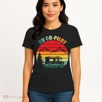 Funny RV CoPilot Adventure Awaits RV Camping Women's T-Shirt thumb 4