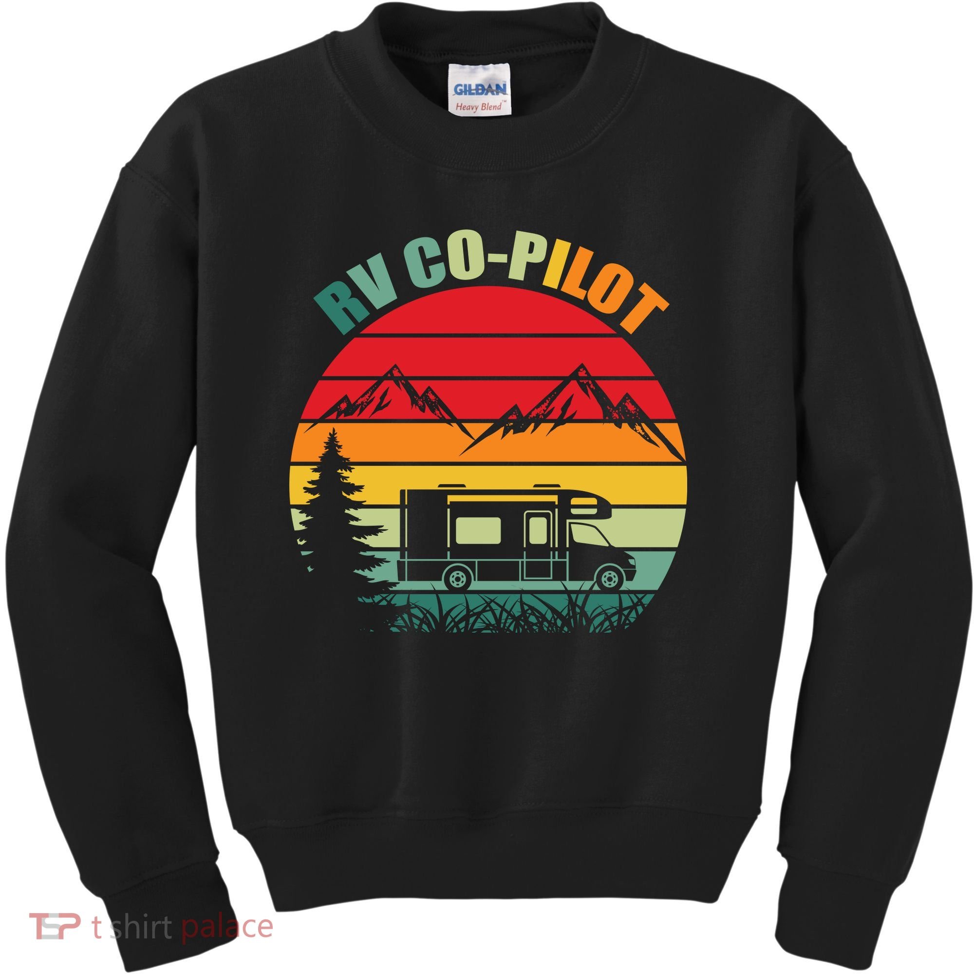 Funny RV CoPilot Adventure Awaits RV Camping Kids Sweatshirt