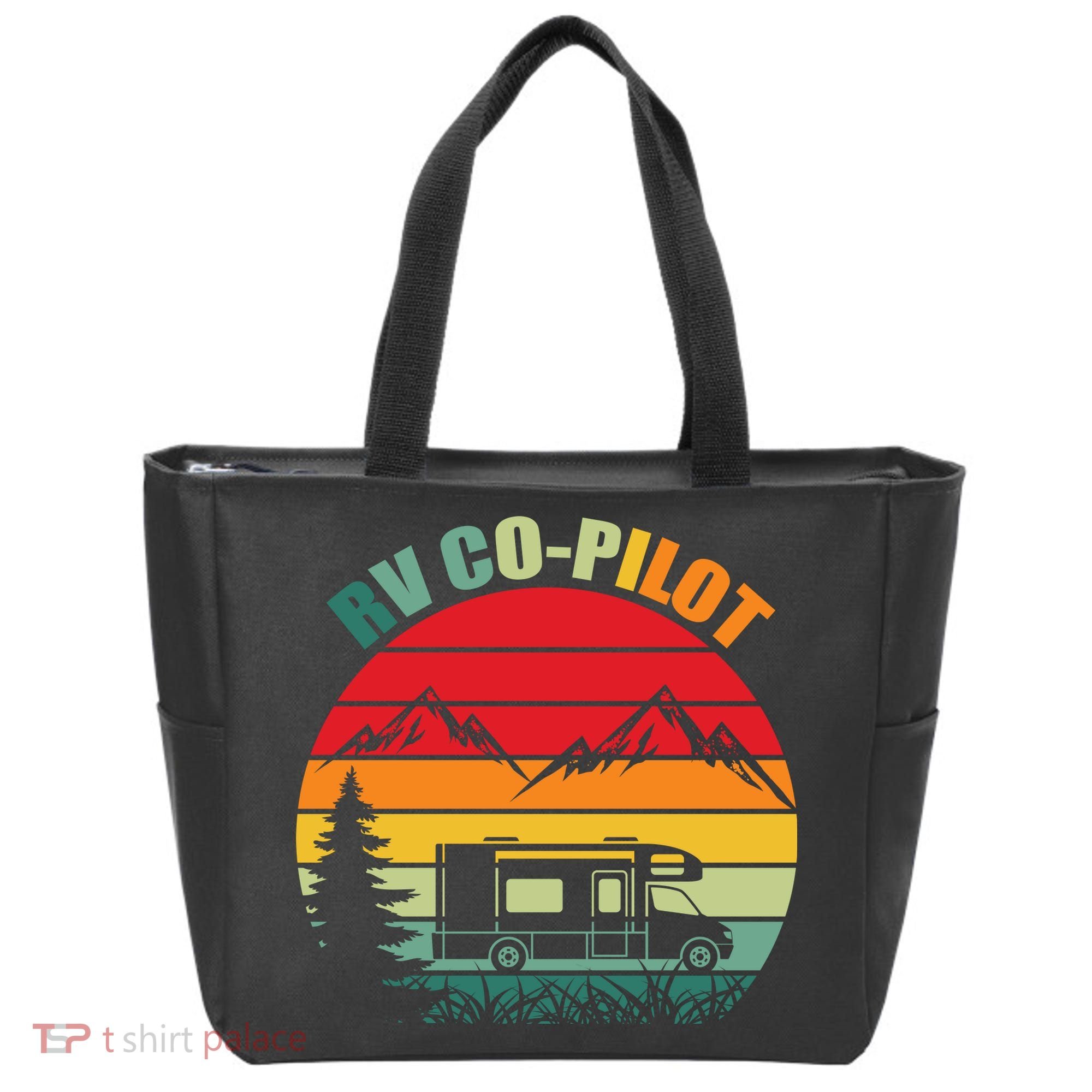 Funny RV CoPilot Adventure Awaits RV Camping Tote Bag