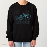Formula Racing Car Silhouette Mechanic Car Guys Women's Sweatshirt thumb 0