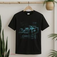 Formula Racing Car Silhouette Mechanic Car Guys T-Shirt thumb 2