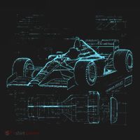 Formula Racing Car Silhouette Mechanic Car Guys Mousepad thumb 1