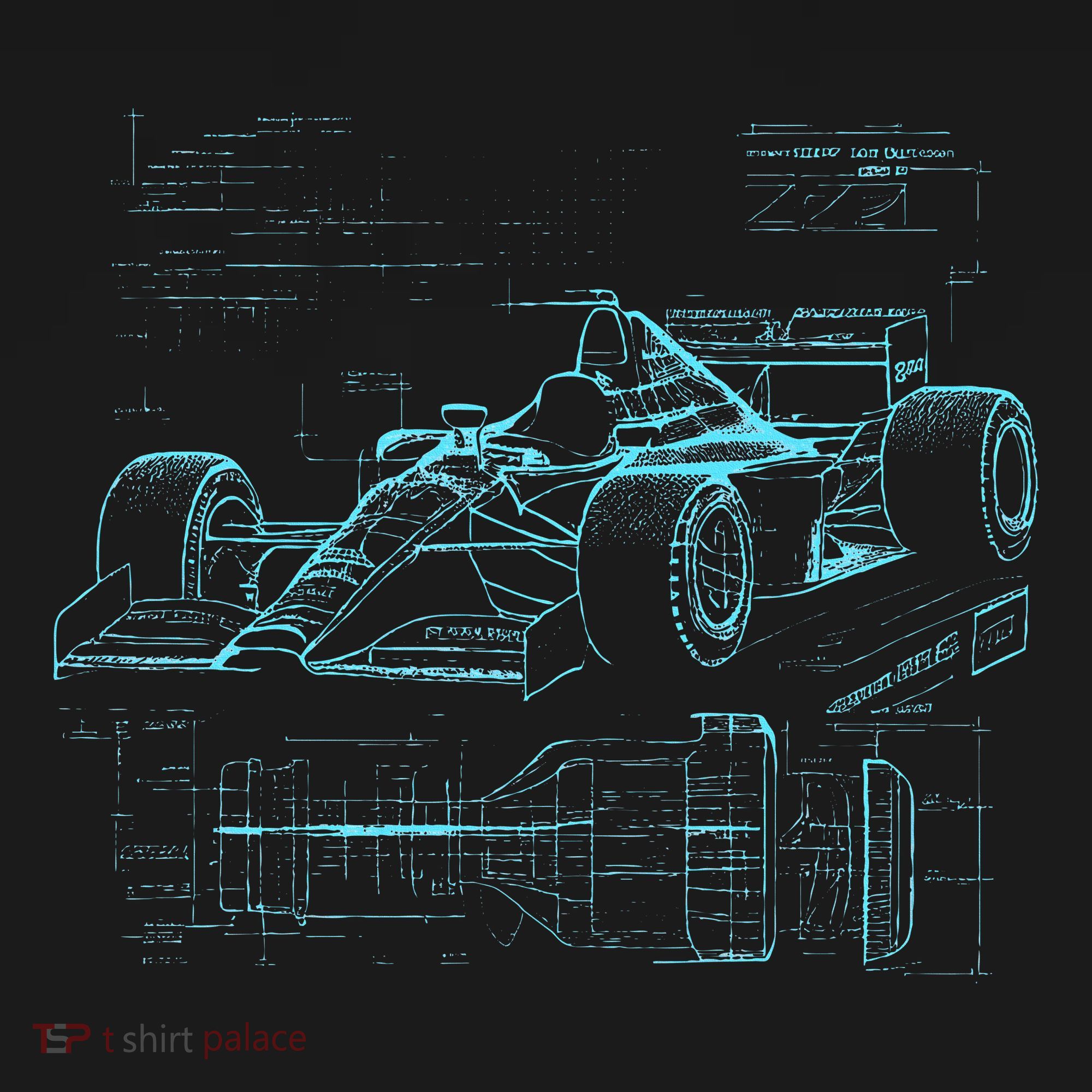 Formula Racing Car Silhouette Mechanic Car Guys Baby Bodysuit