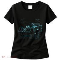 Formula Racing Car Silhouette Mechanic Car Guys Women's T-Shirt thumb 0
