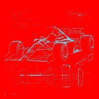Formula Racing Car Silhouette Mechanic Car Guys Santa Hat thumb 1