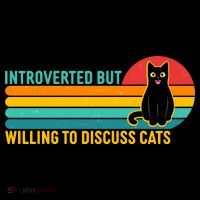 Funny Retro Cat Introverted But Willing To Discuss Cats Coffee Mug thumb 5
