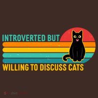 Funny Retro Cat Introverted But Willing To Discuss Cats Baby Bodysuit thumb 2