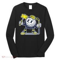 Funny Retro Cartoon Golf Ball Taking Selfie Long Sleeve Shirt thumb 0