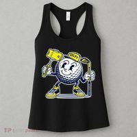 Funny Retro Cartoon Golf Ball Taking Selfie Women's Tank Top thumb 3