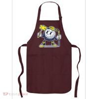 Funny Retro Cartoon Golf Ball Taking Selfie Apron thumb 0