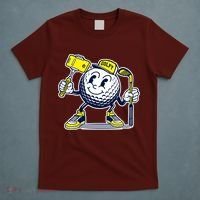 Funny Retro Cartoon Golf Ball Taking Selfie T-Shirt thumb 5