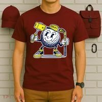 Funny Retro Cartoon Golf Ball Taking Selfie T-Shirt thumb 6