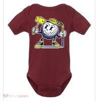 Funny Retro Cartoon Golf Ball Taking Selfie Baby Bodysuit thumb 0
