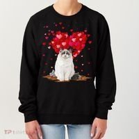 Funny Ragdoll Cat Animal Lover Ragdoll Cat Valentine's Day Women's Sweatshirt thumb 0