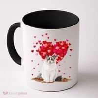 Funny Ragdoll Cat Animal Lover Ragdoll Cat Valentine's Day Coffee Mug thumb 0
