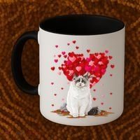 Funny Ragdoll Cat Animal Lover Ragdoll Cat Valentine's Day Coffee Mug thumb 2
