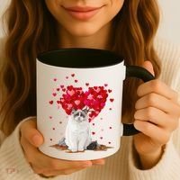 Funny Ragdoll Cat Animal Lover Ragdoll Cat Valentine's Day Coffee Mug thumb 3