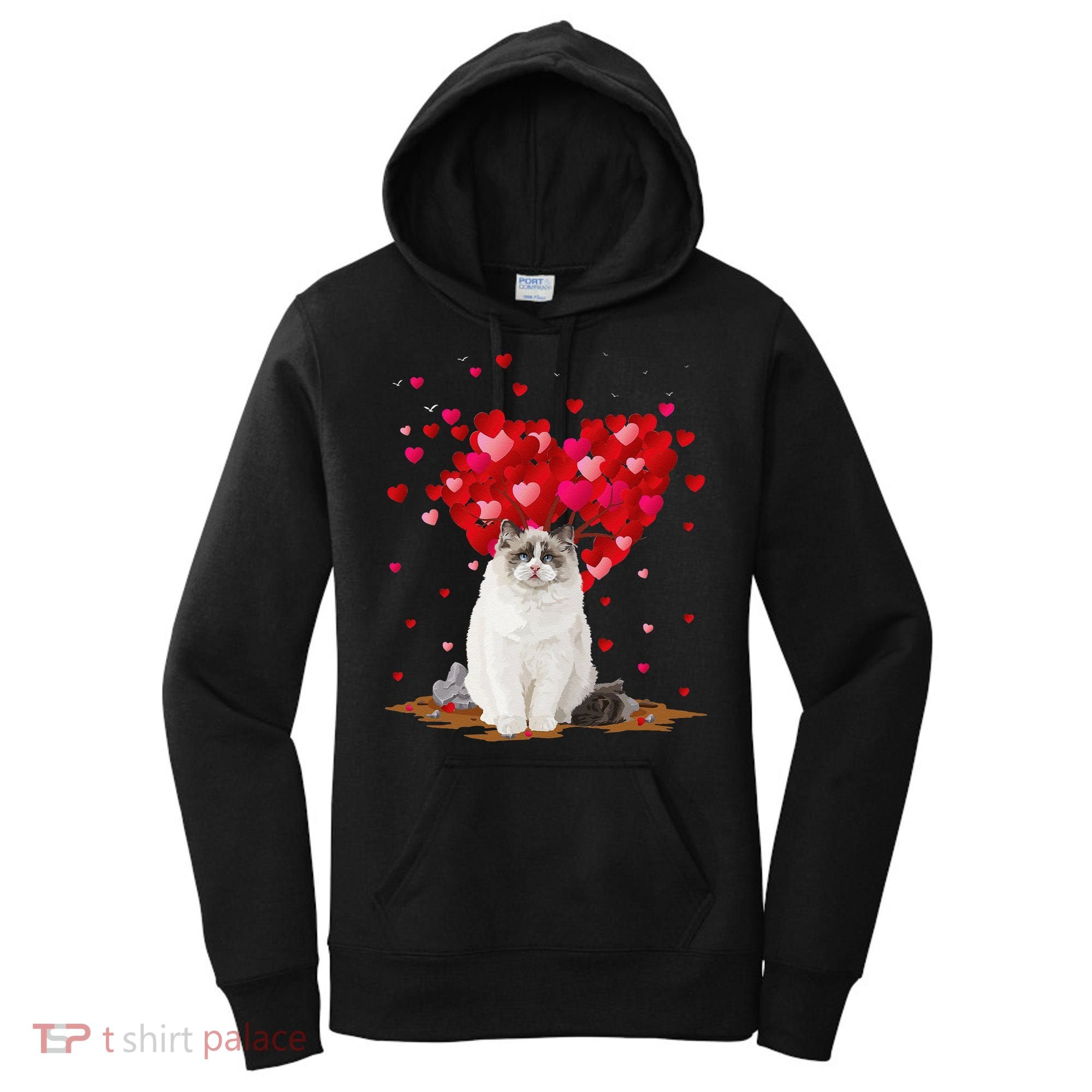 Funny Ragdoll Cat Animal Lover Ragdoll Cat Valentine's Day Women's Hoodie