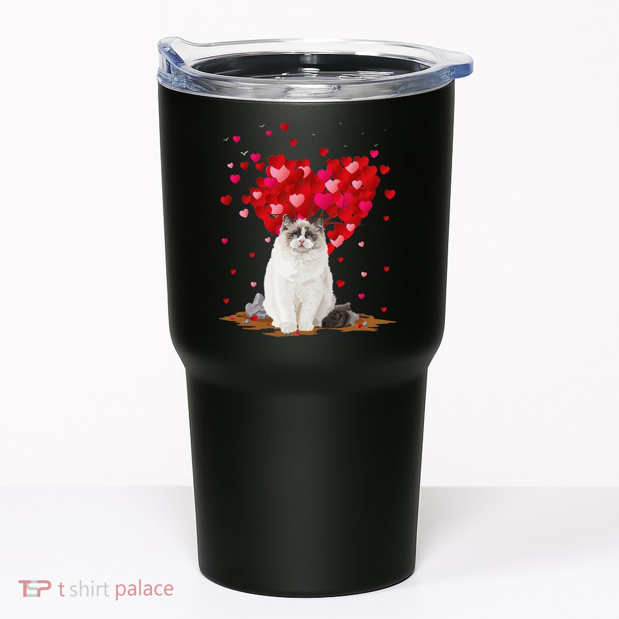 Funny Ragdoll Cat Animal Lover Ragdoll Cat Valentine's Day Tumbler