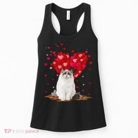 Funny Ragdoll Cat Animal Lover Ragdoll Cat Valentine's Day Women's Tank Top thumb 0
