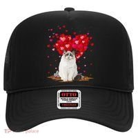 Funny Ragdoll Cat Animal Lover Ragdoll Cat Valentine's Day Hat thumb 0
