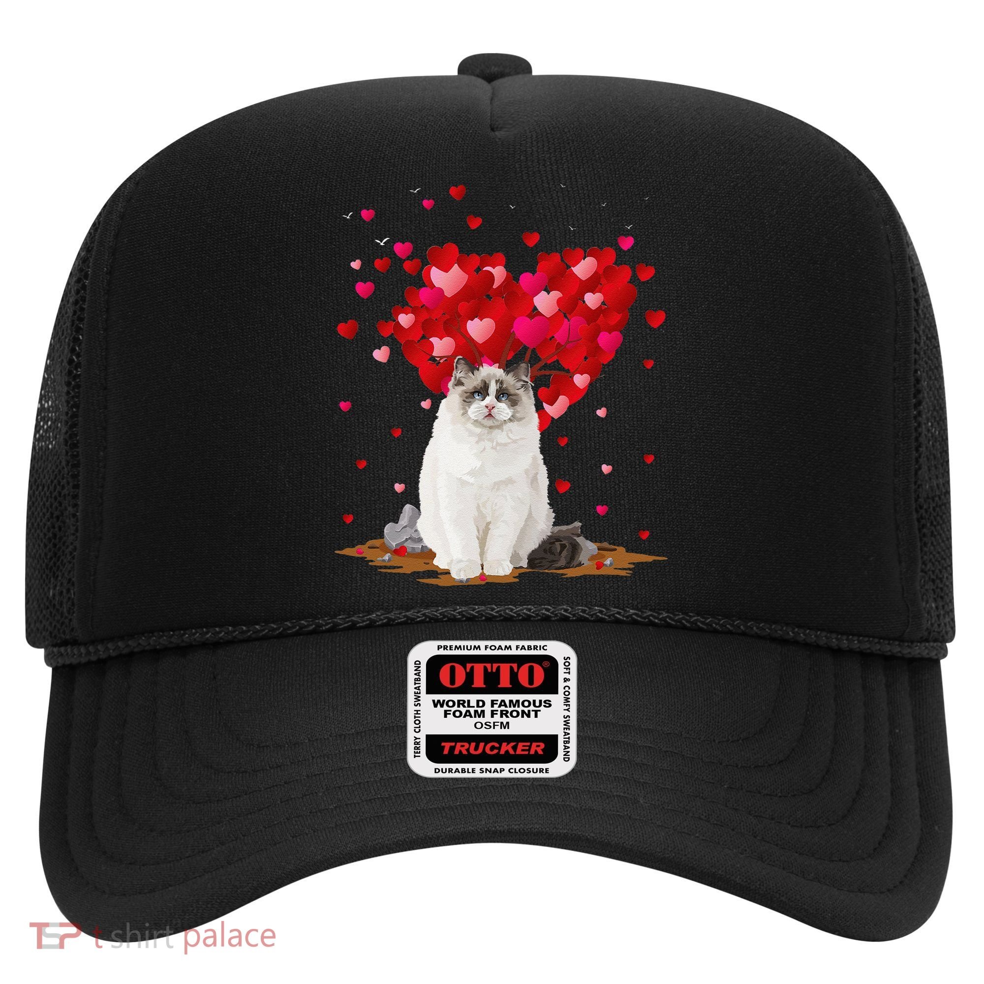 Funny Ragdoll Cat Animal Lover Ragdoll Cat Valentine's Day Hat