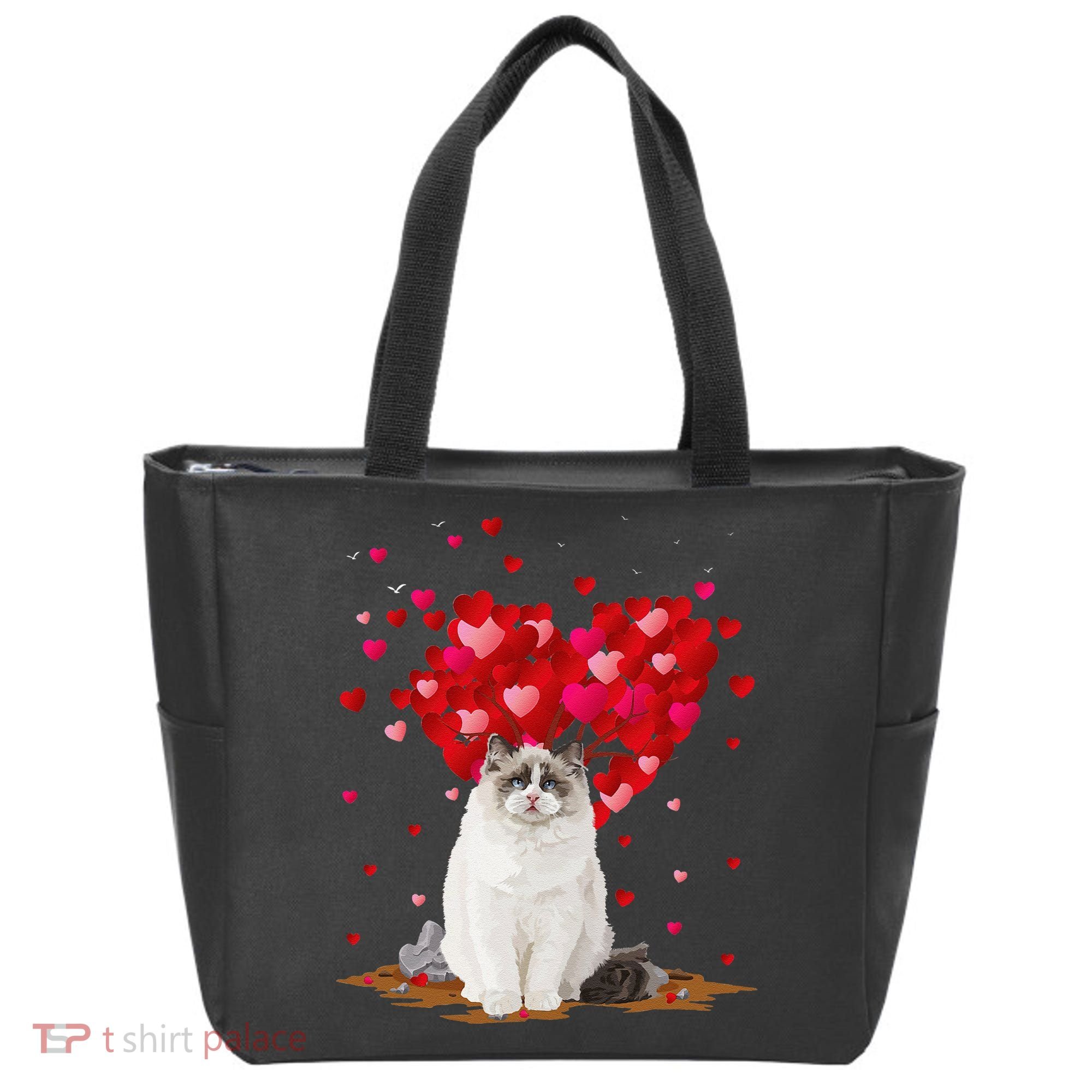 Funny Ragdoll Cat Animal Lover Ragdoll Cat Valentine's Day Tote Bag