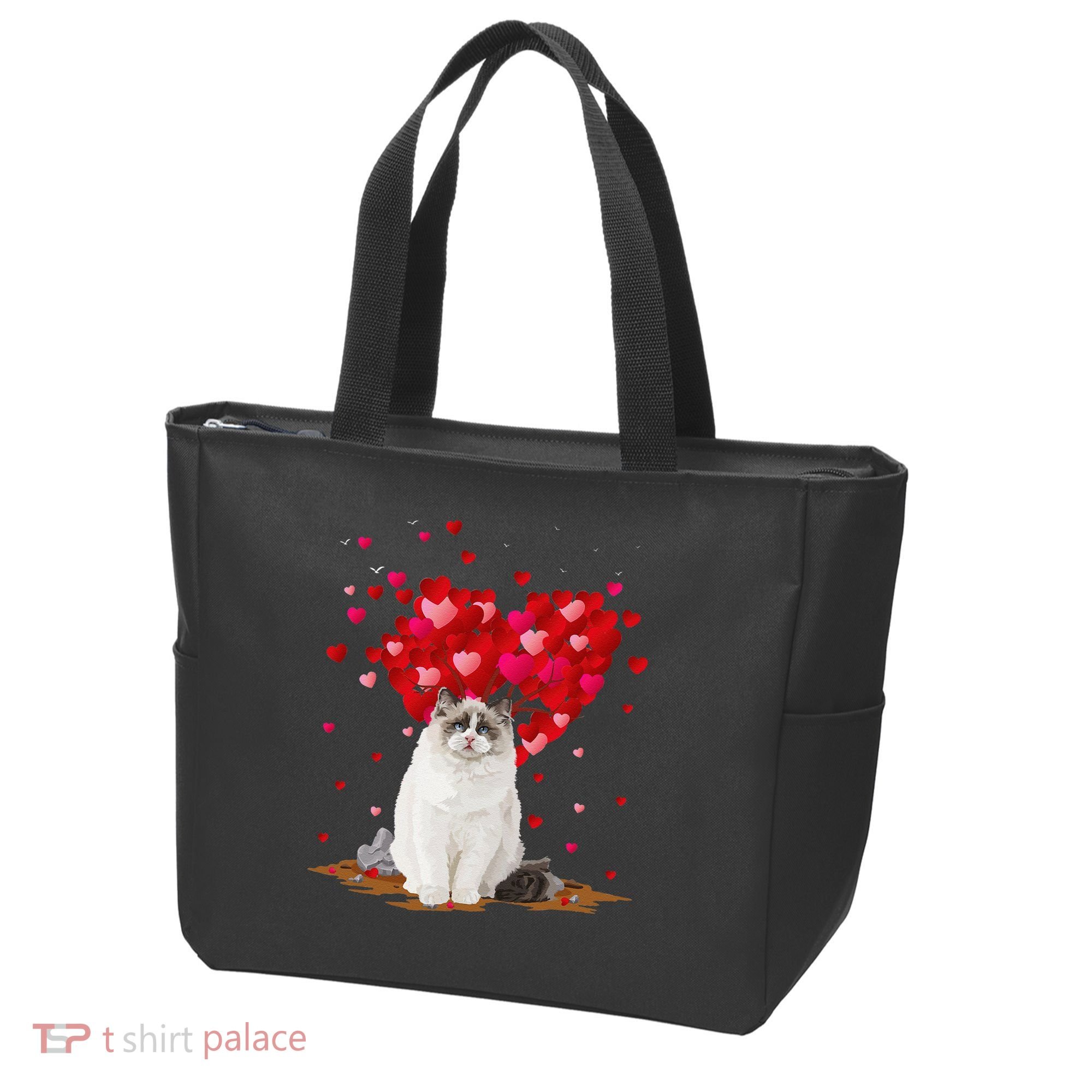 Funny Ragdoll Cat Animal Lover Ragdoll Cat Valentine's Day Tote Bag