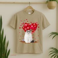 Funny Ragdoll Cat Animal Lover Ragdoll Cat Valentine's Day T-Shirt thumb 2