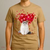 Funny Ragdoll Cat Animal Lover Ragdoll Cat Valentine's Day T-Shirt thumb 3